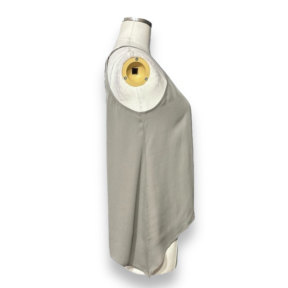 MASON by MICHELLE MASON Grey Trapeze Silk Tank - Picture 2 of 6